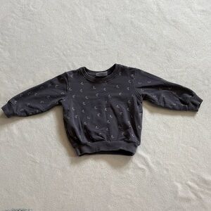 Kids Navy Crescent Moon Sweatshirt